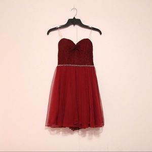 Speechless Red Sweetheart Dress